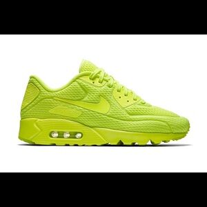 NIKE Air Max 90 ultra BR volt neon green sneaker good condition